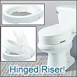 3-1/2" Hinged Toilet Seat Riser