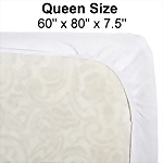 Essential® QUEEN Size Contour Fitted Vinyl Mattress Protector, 60 x 80 x 7
