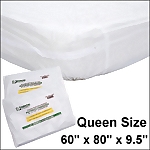Essential® QUEEN Size Zippered Vinyl Mattress Protector, 60 x 80 x 9