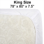 Essential® KING Size Contour Fitted Vinyl Mattress Protector, 78 x 80 x 7