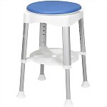 Shower Stool with Padded Rotating Seat
