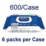 StayDry® Disposable Bath Wipes, 600 Wipes/Case     