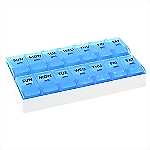 7-Day AM/PM Push-to-Open Pill Organizer