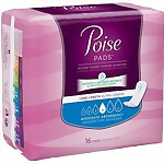 Poise® Pads, Moderate Absorbency, 12.4 Inch Long Length