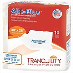Tranquility® Air Plus X-Large 30x36 Underpads (10/BG 40/CS)