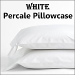 White Percale Standard Pillowcase