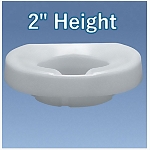 2" Contoured Tall-Ette® Elevated Toilet Seat (Standard)