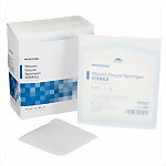 McKesson Sterile 8-Ply Cotton 4" x 4" Gauze Sponges, 50/BOX