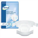 TENA® Stretch™ Plus 2X Moderate Absorbency Briefs, Fits 64