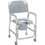 Aluminum Commode & Shower Chair